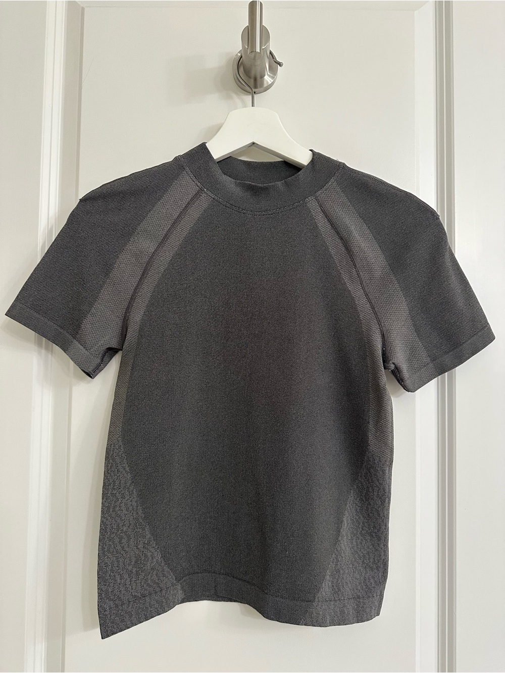 lululemon athletica Dark Charcoal Short Sleeve Performance Tee